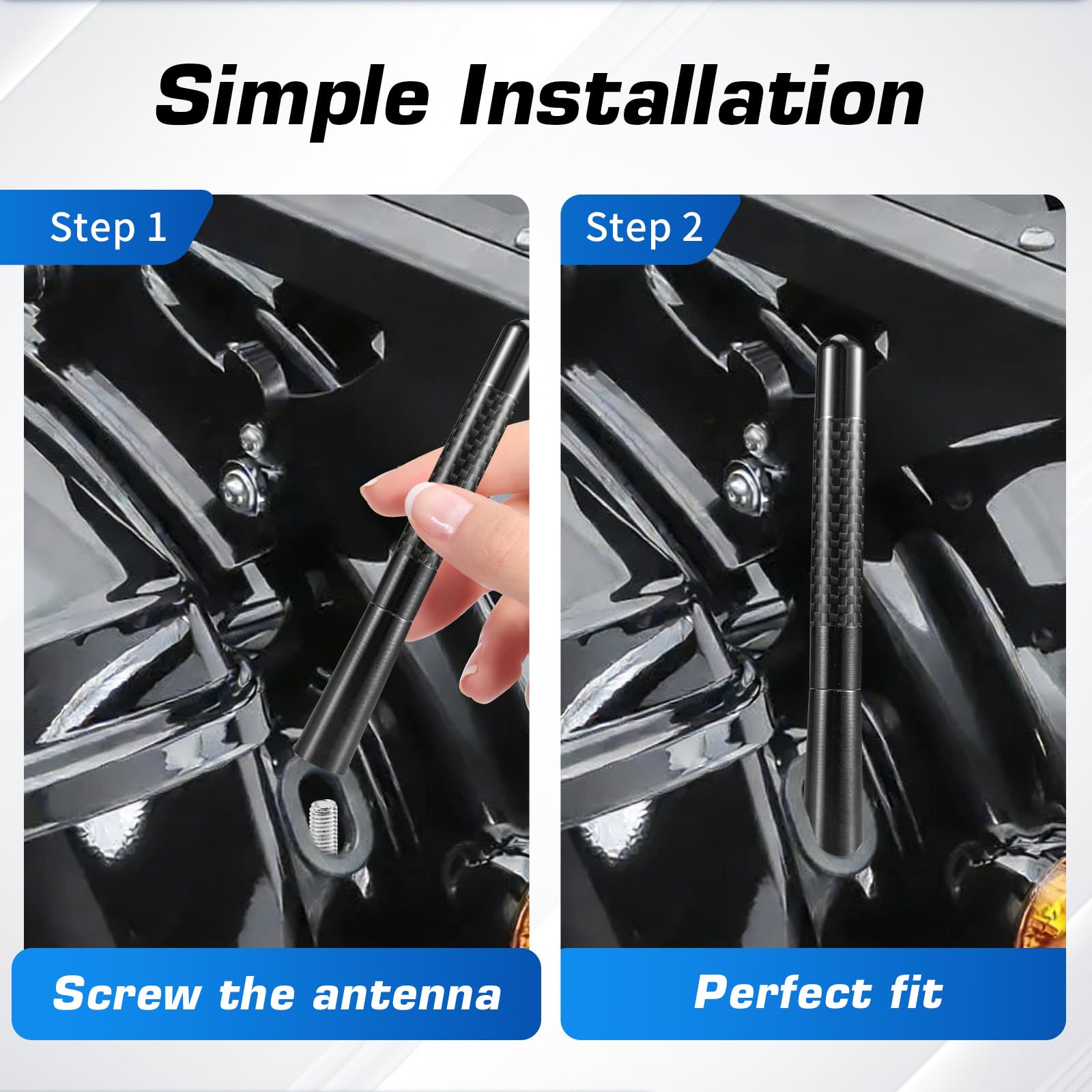 Amazon.co.jp: Tecreddy ショートオートバイアンテナ ハーレー